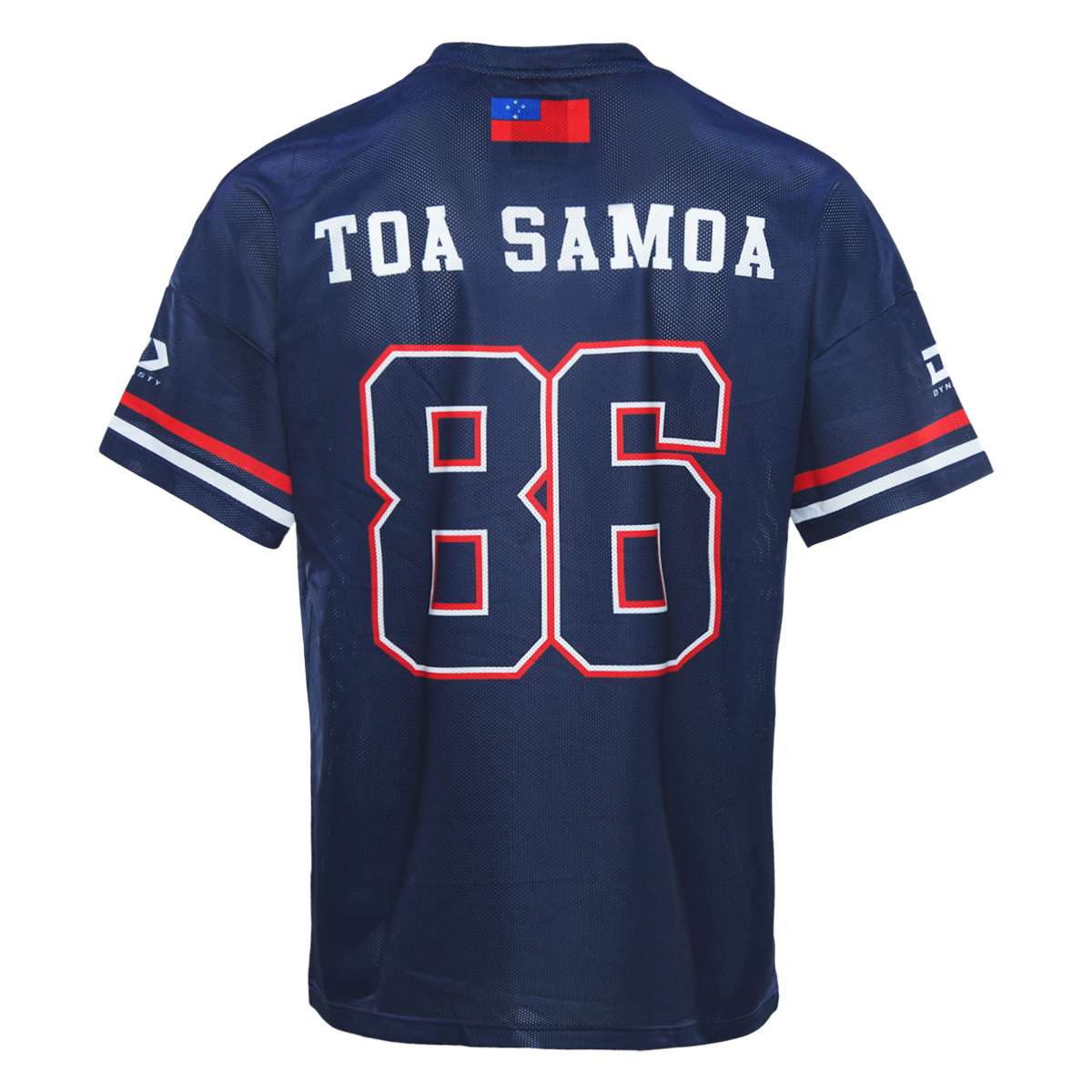 Toa Samoa Rugby League 2025 Players Dynasty Navy Oversized T Shirt Sizes S-7XL!
