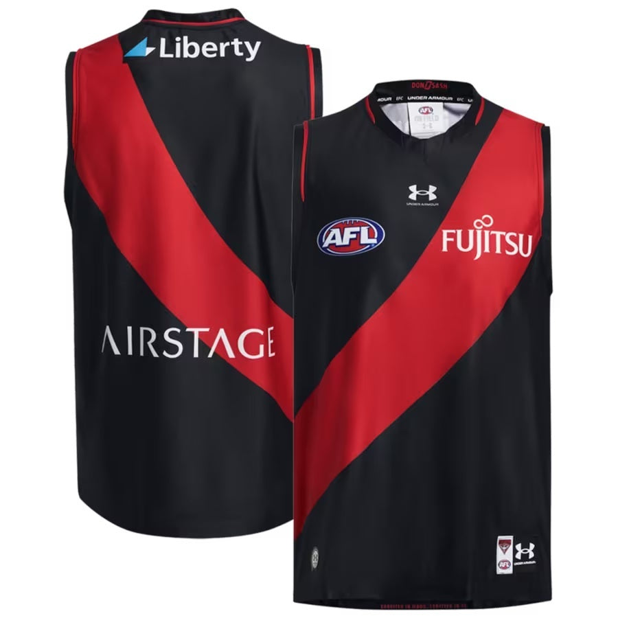 Essendon Bombers AFL Under Armour Home Guernsey Sizes S-3XL! T4