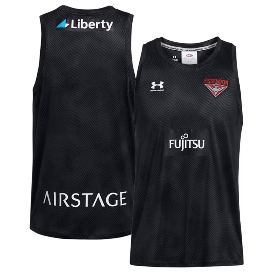Essendon Bombers AFL Under Armour Training Singlet Sizes S-3XL! T4