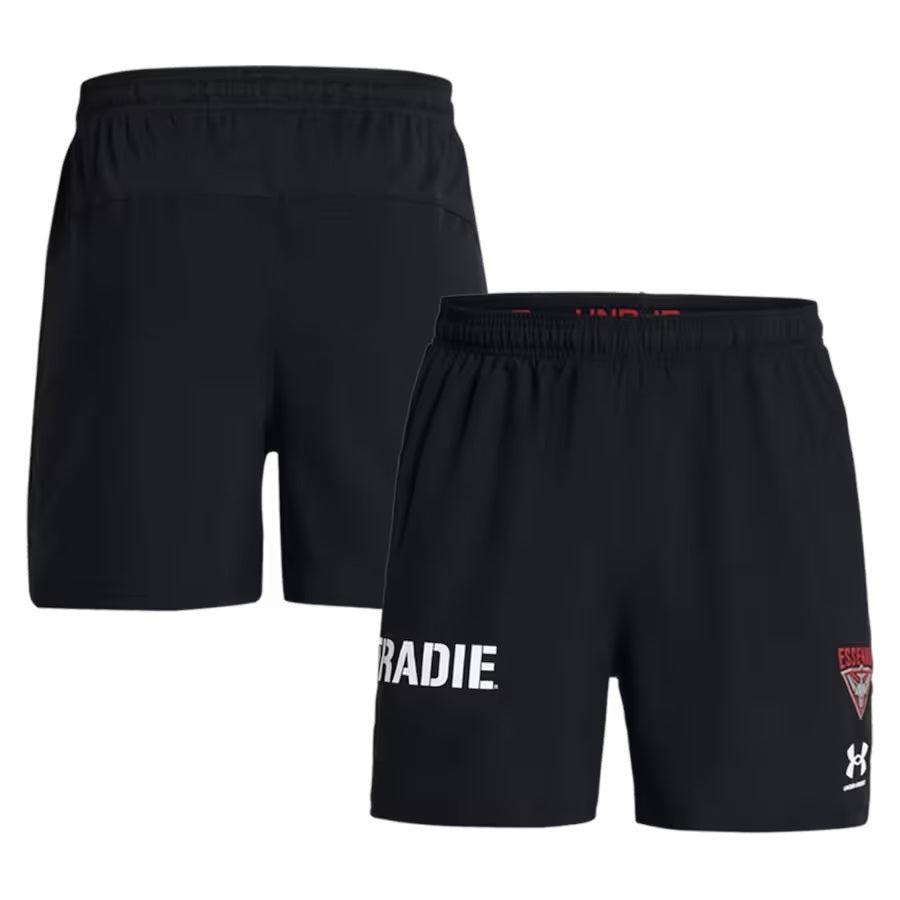 Essendon Bombers AFL Under Armour Players Training Shorts Sizes S-3XL! T4