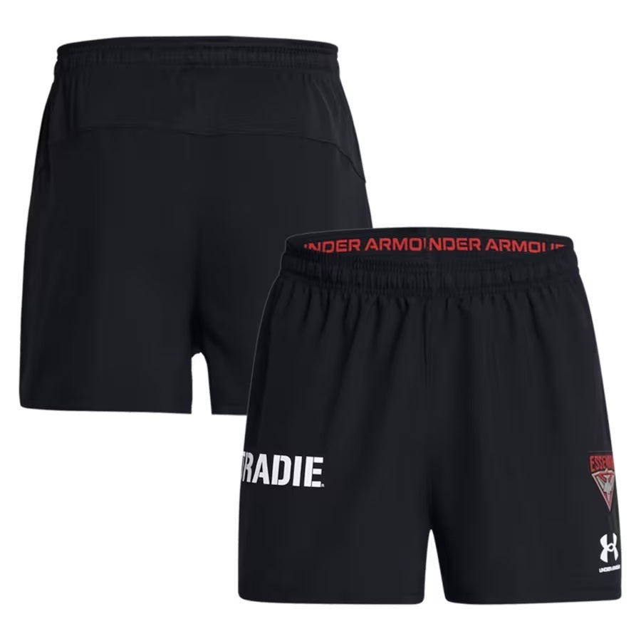 Essendon Bombers AFL Under Armour Players Running Shorts Sizes S-3XL! T4