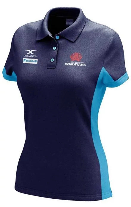 New South Wales Waratahs X Blades Ladies Media Polo Sizes 8-16! T0