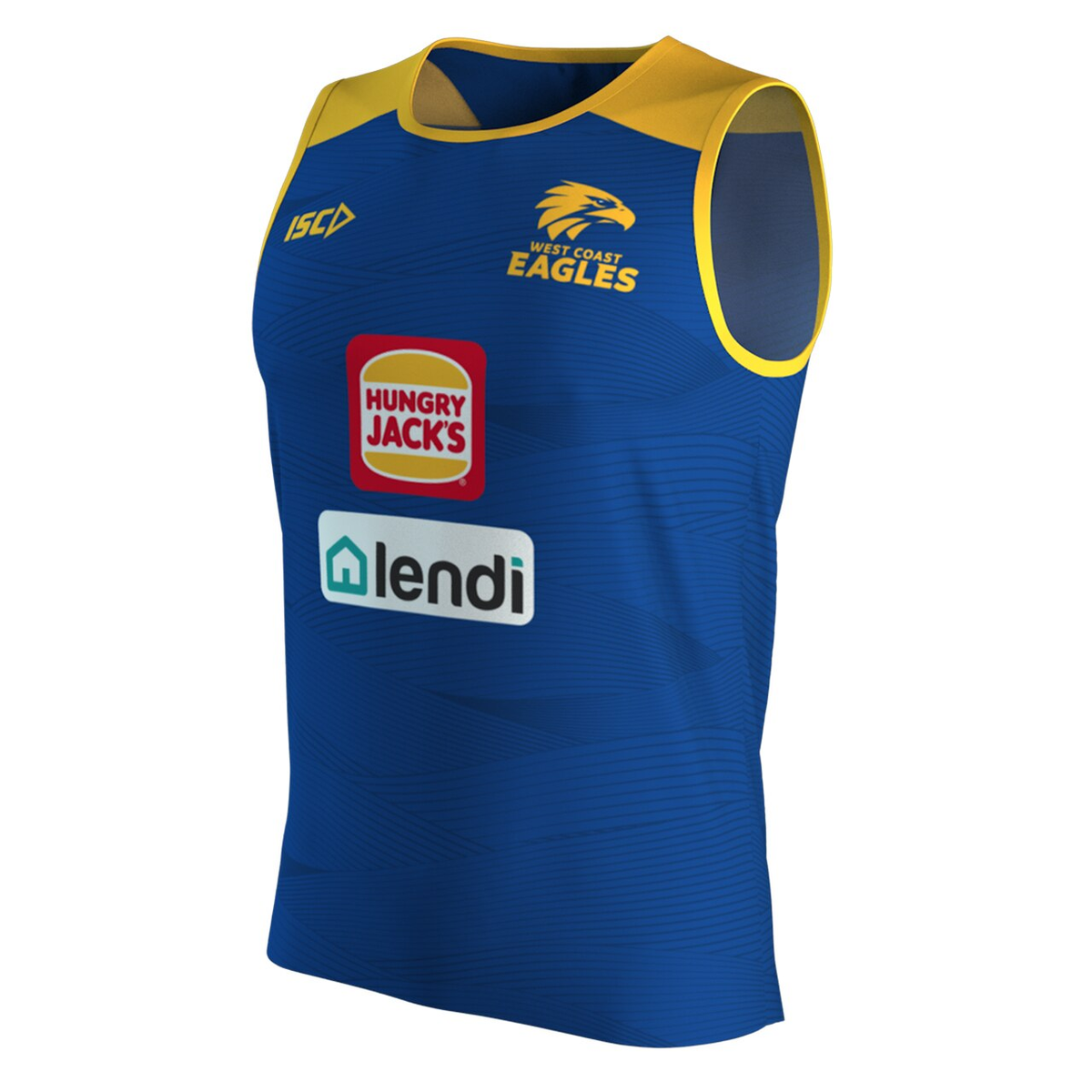 West Coast Eagles AFL 2020 ISC Players Training Singlet Size S-5XL!