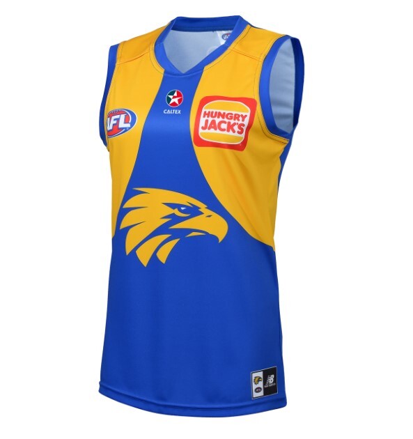 West Coast Eagles AFL New Balance Home Guernsey Size S-3XL! T3