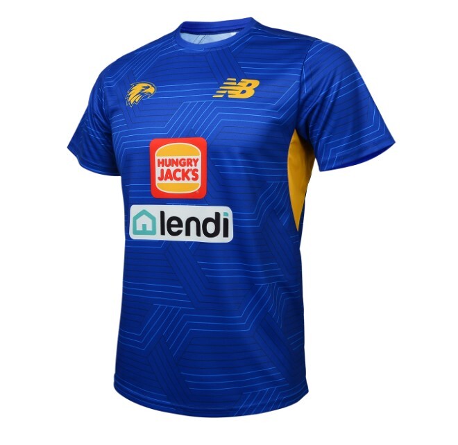 West Coast Eagles AFL New Balance Training Shirt Size S-3XL! T3