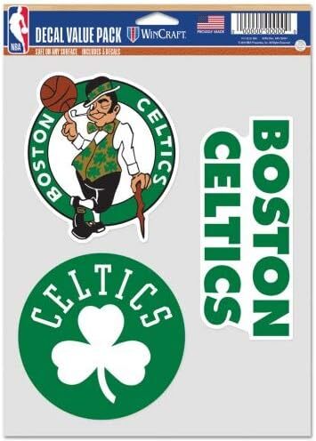 Official NBA Boston Celtics Decal/Sticker Value Pack!