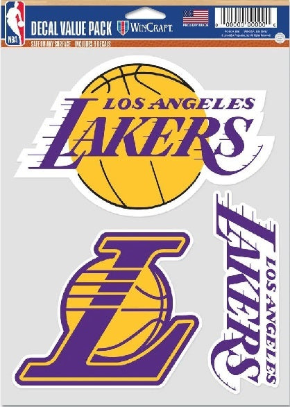 Official NBA LA Lakers Decal/Sticker Value Pack!