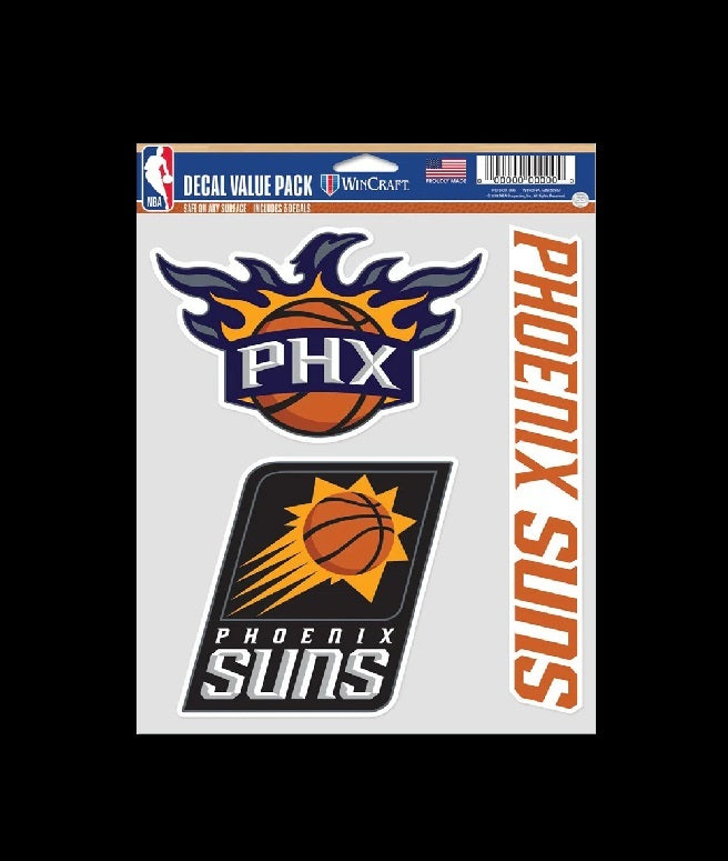 Official NBA Phoenix Suns Decal/Sticker Value Pack!