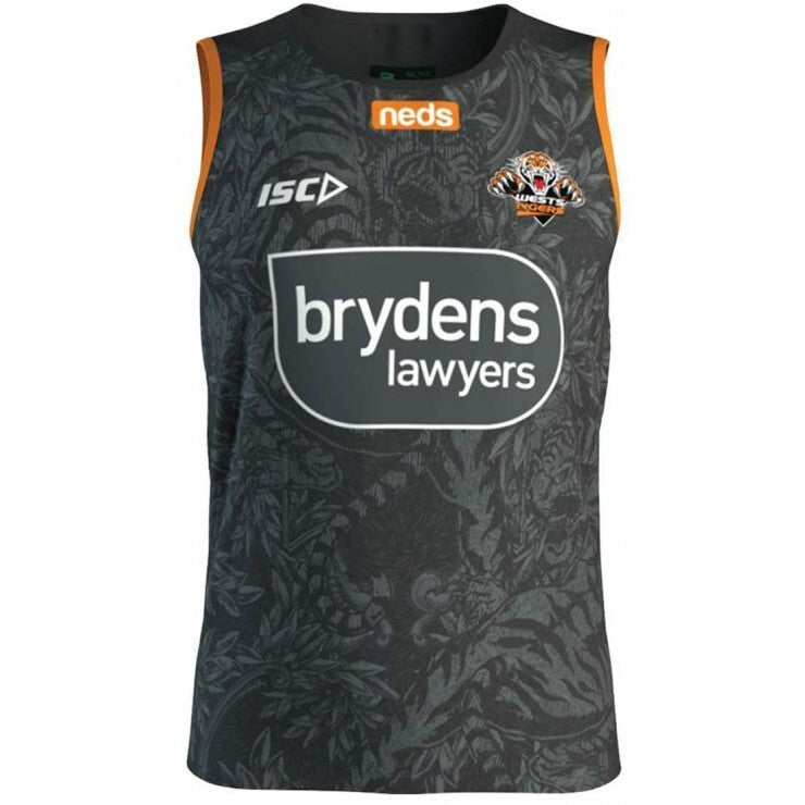 Wests Tigers NRL Players Training Singlet Sizes S-5XL! T0