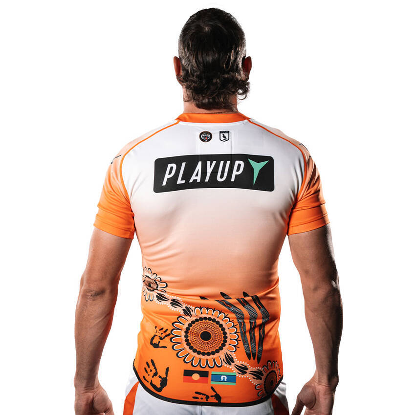 Wests Tigers NRL Steeden Indigenous Jersey Adults Sizes S-5XL! T4