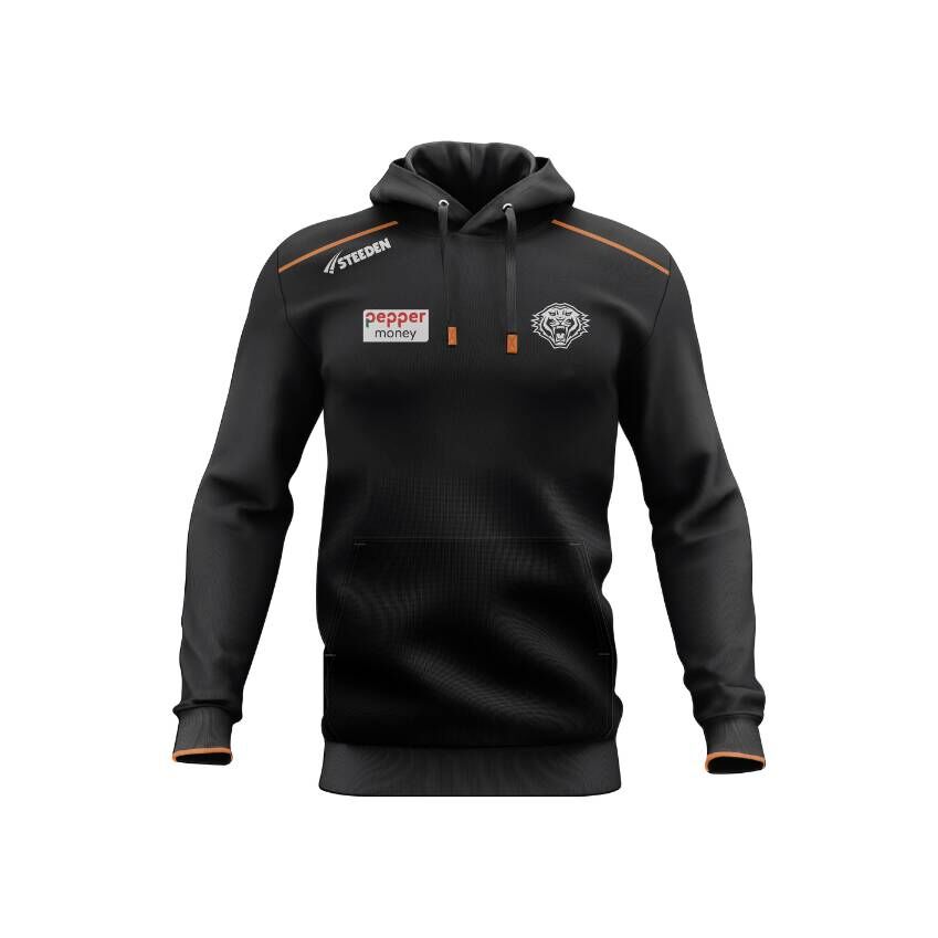 Wests Tigers NRL 2025 Steeden Players Pullover Hoody Sizes S-7XL!