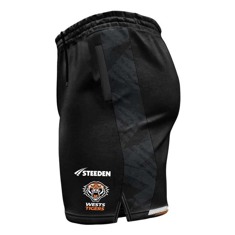 Wests Tigers NRL 2025 Steeden Players Gym Training Shorts Sizes S-7XL!