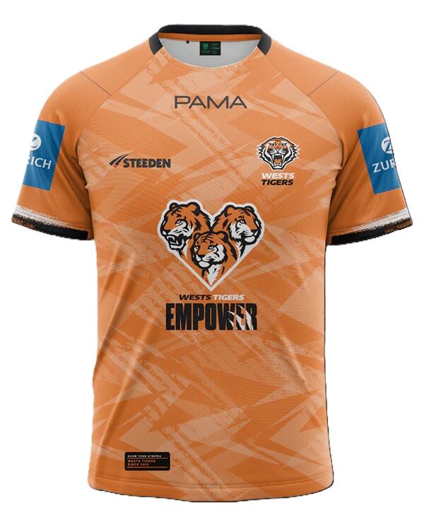 Wests Tigers NRL 2025 Steeden Players Training T-Shirt Sizes S-7XL!
